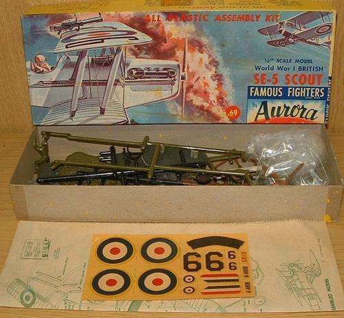 Vintage Aurora 1/48 - SE-5 Scout