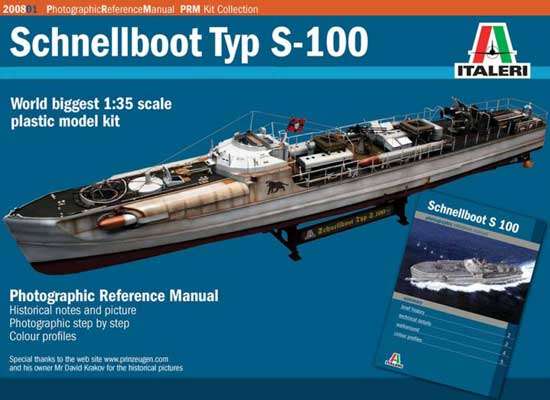 Italeri 1/35 Schnellboot Typ S-100 - Great for R/C conversion - 1 meter long