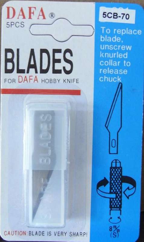 Dafa Replacement Blades for Hobby Knife (10 blades)