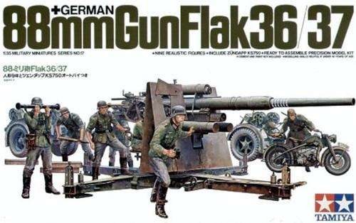 Tamiya 1/35 88mm Gun Flak36 37