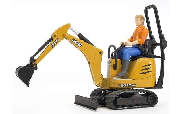 Clearance - Bruder JCB Micro Excavator 8010 with Construction Worker