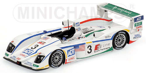 Minichamps 1/18 Audi R8, # 3, 2005 Le Mans Winner Lehto - Werner - Kristensen