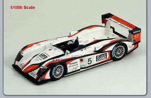 Special - Spark 1/18 Audi R8, # 5, 2004 Le Mans Winner Ara - Capello - Kristensen