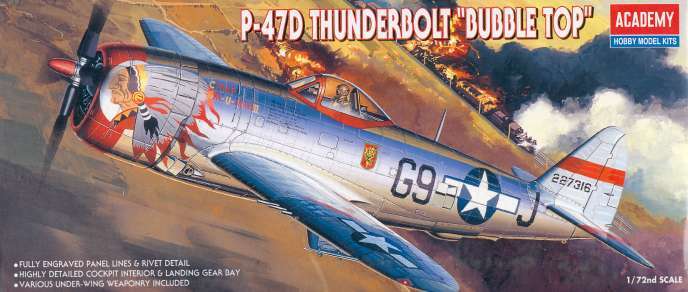 Academy 1/72 P-47D "Bubble Top"