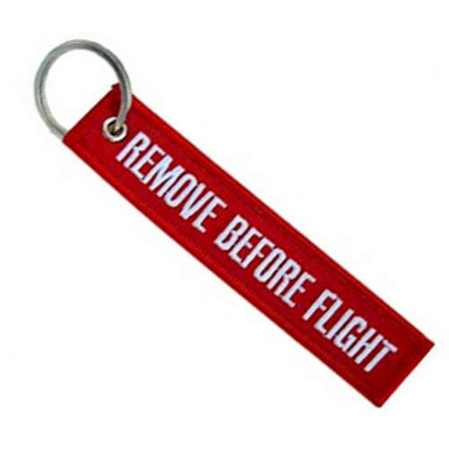 "Remove Before Flight" Keyring