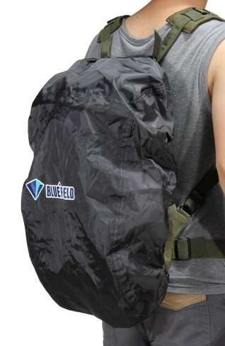 Clearance - Two Dogs - Outdoor Water Resist Proof Backpack Rain Cover 15-35L S Size - Blue