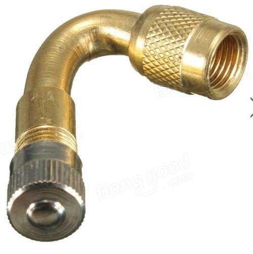 Two Dogs - 45 Degree Angle Tire Valve Extension Adaptor For Motorcycle