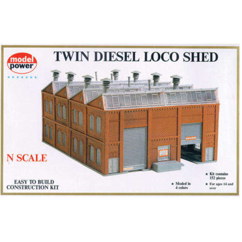 Model Power N Gauge - Twin Diesel Loco Shed