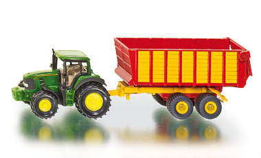 Siku HO 1/87 John Deere w/Silage Trailer