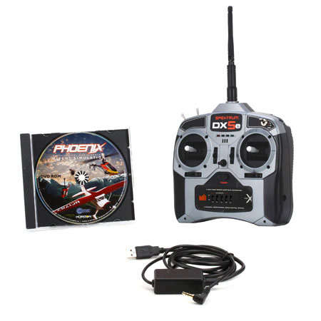 Phoenix R/C Pro Flight Simulator ver.3.0 / Working Spektrum DX5e Transmitter