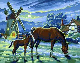 KSG Crafts Paint by Number - Evening Pasture - 390 x 300mm