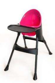 Titanium Delta High chair (pink)