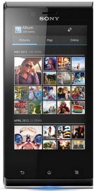 Sony Xperia J ST26i cell phone 5MP camera 4.0" GPS WIFI 3G GSM Sony ST26i Android smartphone