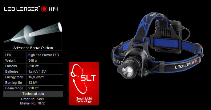 LED LENSER H14 - 100% AUTHENTIC