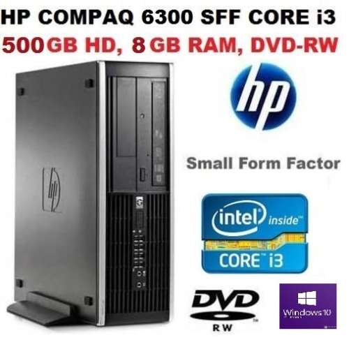 HP COMPAQ GAMING PC CORE i3 @ 3.30GHz, 8GB RAM, 500GB HD, DVD-RW, LICENSED WIN 10 PRO