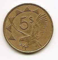 1993 NAMIBIA 5 DOLLARS