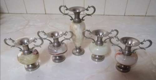 ANTIQUE MARBLE VASES