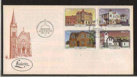 SWA 1981 LUDERITZ BUILDINGS OFFICIAL FDC # 34