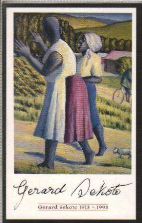 RSA 1993 GERARD SEKOTO POSTCARD