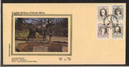 RSA 1984 ENGLISH WRITERS LIMITED EDITION SILK FDC # 2/84