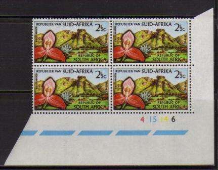 RSA 1963 KIRSTENBOSCH MNH CONTROL BLOCK