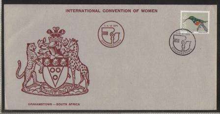 RSA 1975 INTERNATIONAL CONVENTION OF WOMEN 1-5/12/75 (15c STAMP) COM COVER