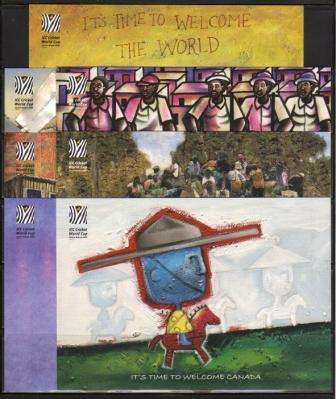 RSA 2003 SET OF 7 ICC CRICKET WORLD CUP POSTCARDS