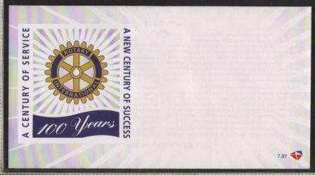 RSA 2005 ROTARY CENTENARY UNSERVICED FDC 7.87