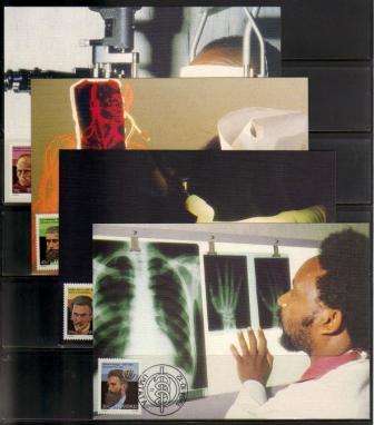 TRANSKEI 1984 HEROES OF MEDICINE SET OF 4 MAXI CARDS