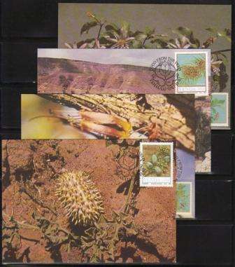 VENDA 1987 FOOD FROM THE VELD SET OF 4 MAXIMUM CARDS