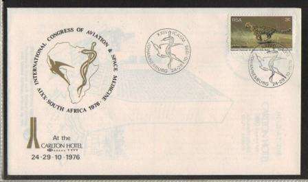 RSA 1976 INTERNATIONAL CONGRESS OF AVIATION COM COVER