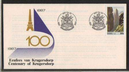 RSA 1987 COM COVER KRUGERSDORP CENTENARY