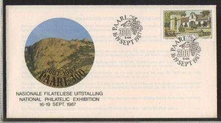 RSA 1987 COM COVER PAARL NATIONAL PHILATELIC EXHIBITION