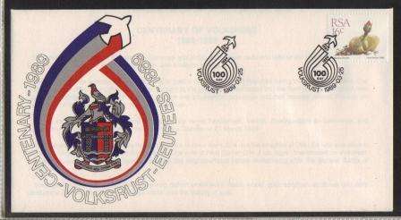RSA 1989 COM COVER CENTENARY VOLKSRUST