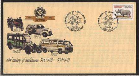 RSA 1993 COM COVER CENTENARY ST JOHN AMBULANCES
