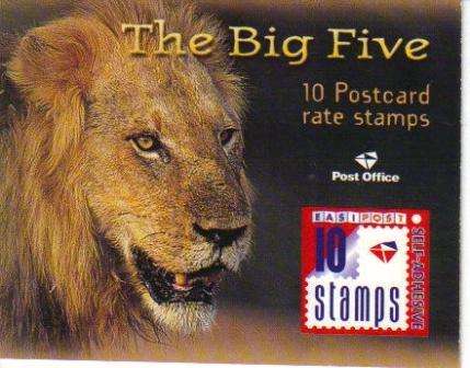 RSA 2001 BIG 5 BOOKLET DATED 2001/04/25 VARIETY REPRINT - NOT LISTED IN SACC
