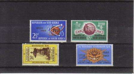 RSA 1965 MNH COMMEMORATIVE SINGLES COMPLETE (4 SINGLES)