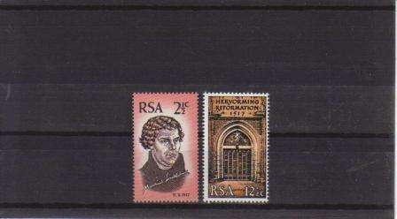 RSA 1967 COMMEMORATIVE SINGLES COMPLETE (2 MNH SINGLES)