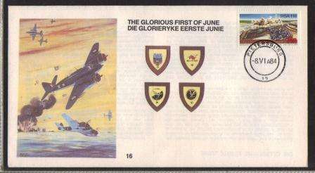 SA AIR FORCE (SAAF) COVER #16 THE GLORIOUS FIRST OF JUNE