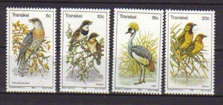 THEMATIC - BIRDS - 1980 MNH SET OF 4 TRANSKEI BIRDS