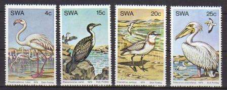 THEMATIC - BIRDS - 1979 MNH SET OF 4 SWA WATER BIRDS