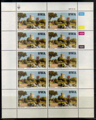 SWA 1987 TOURIST CAMPS SET OF 4 MNH FULL SHEETS OF 10