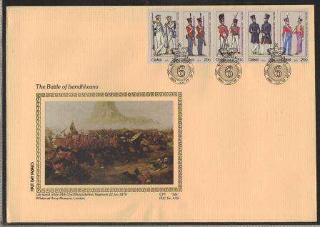 CISKEI 1983 MILITARY UNIFORMS LIMITED EDITION SILK FDC # 4/83