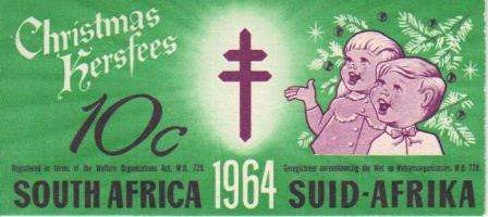 RSA 1964 10c CHRISTMAS LABELS BOOKLET COMPLETE