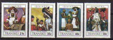TRANSKEI 1990 DIVINERS SET OF 4 MNH SINGLES