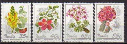 NAMIBIA 1994 FLOWERS OF THE NAMIB SET OF 4 MNH SINGLES