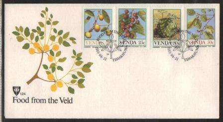 VENDA 1985 FOOD FROM THE VELD OFFICIAL FDC 1.24