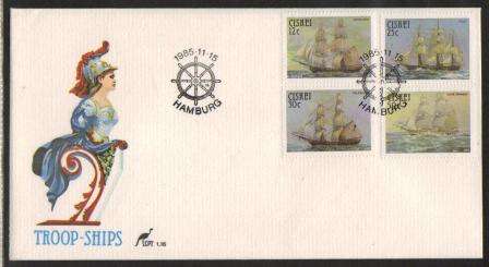 CISKEI 1985 SAIL TROOPSHIPS FDC 1.16