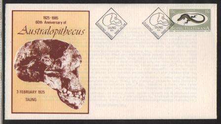 BOP 1985 60TH ANNIV OF AUSTRALOPITBECUS TAUNG SKULL COM COVER