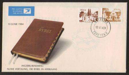 RSA 1984 NUWE VERTALING DIE BYBEL IN AFRIKAANS COM COVER CXD CAPE TOWN 10/6/1984